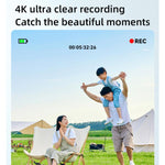 DC15 2.4인치 18배 디지털 줌 카메라, 4K HD 비디오, 64MP 촬영