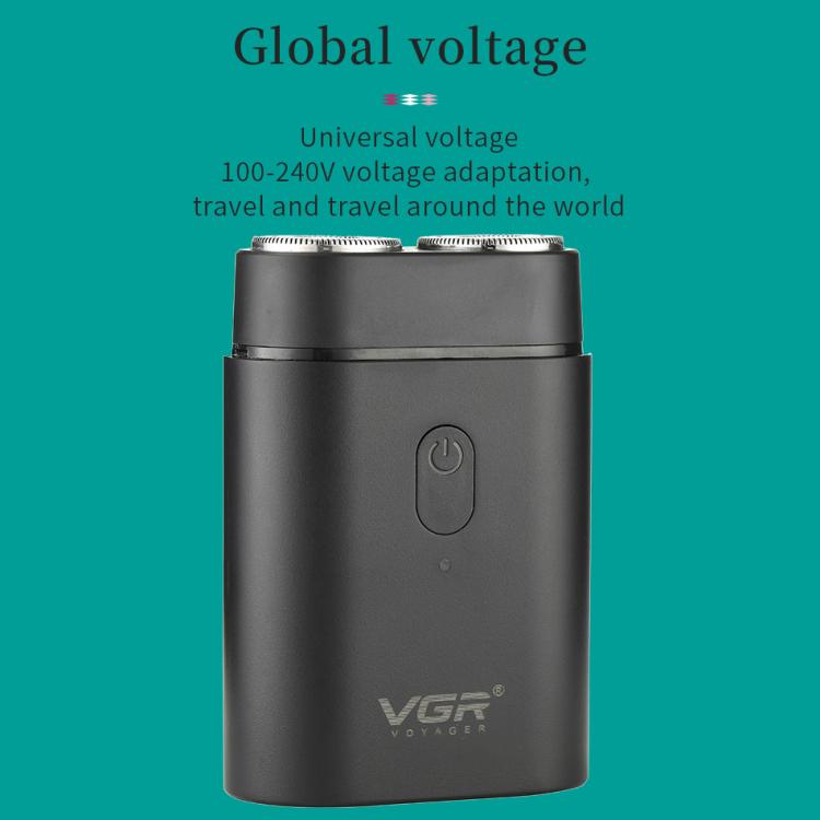 VGR V-341 회전식 2커터 헤드 휴대용 전기 면도기, V-341