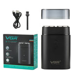 VGR V-341 회전식 2커터 헤드 휴대용 전기 면도기, V-341