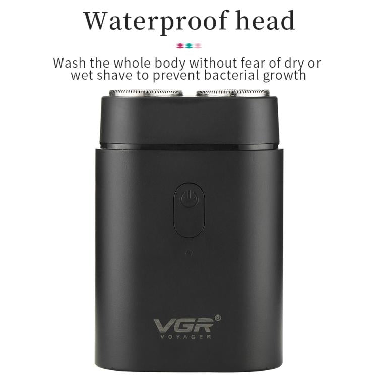 VGR V-341 회전식 2커터 헤드 휴대용 전기 면도기, V-341