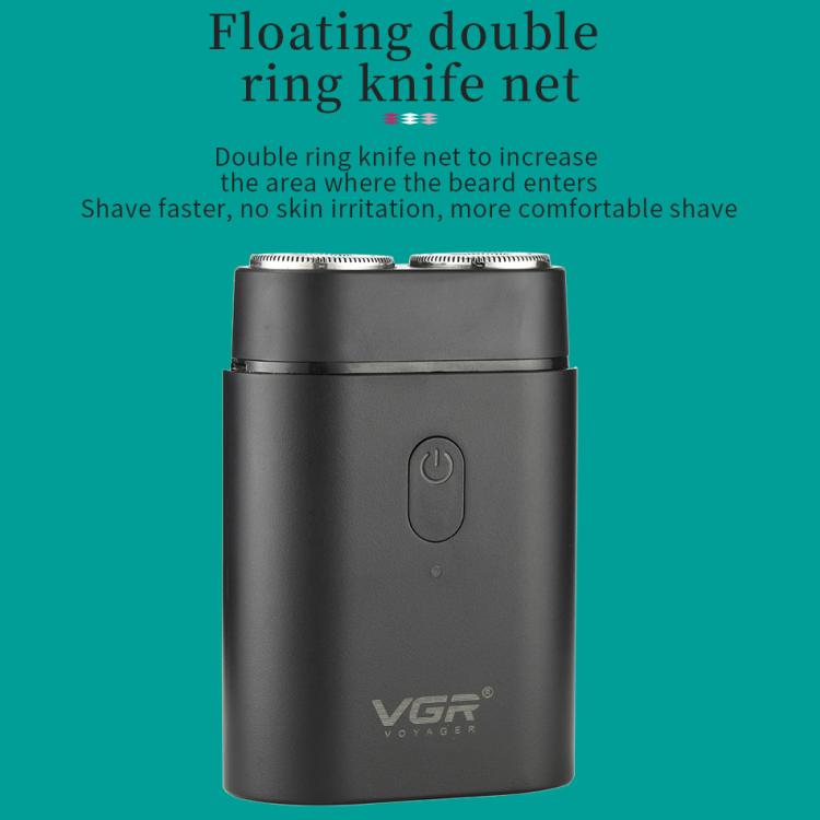 VGR V-341 회전식 2커터 헤드 휴대용 전기 면도기, V-341
