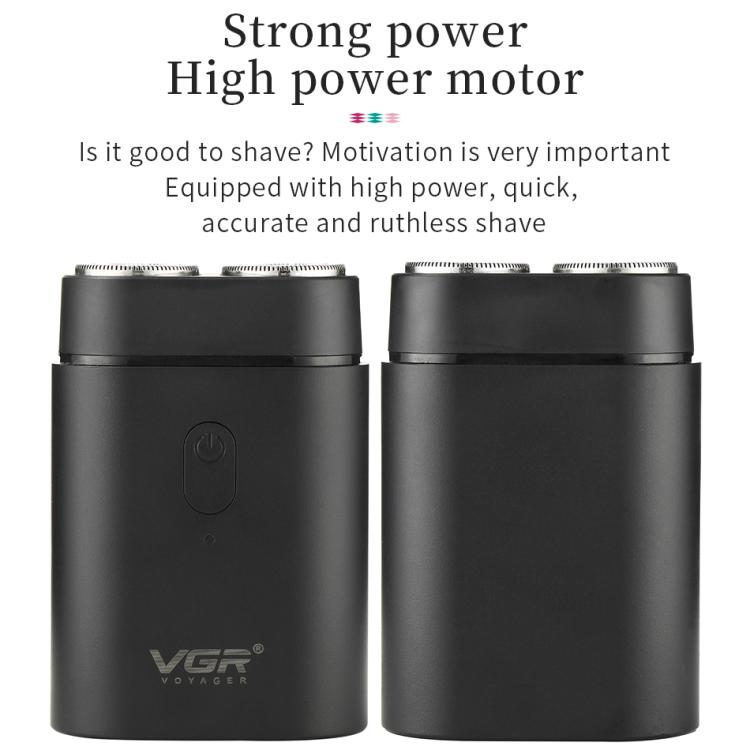 VGR V-341 회전식 2커터 헤드 휴대용 전기 면도기, V-341