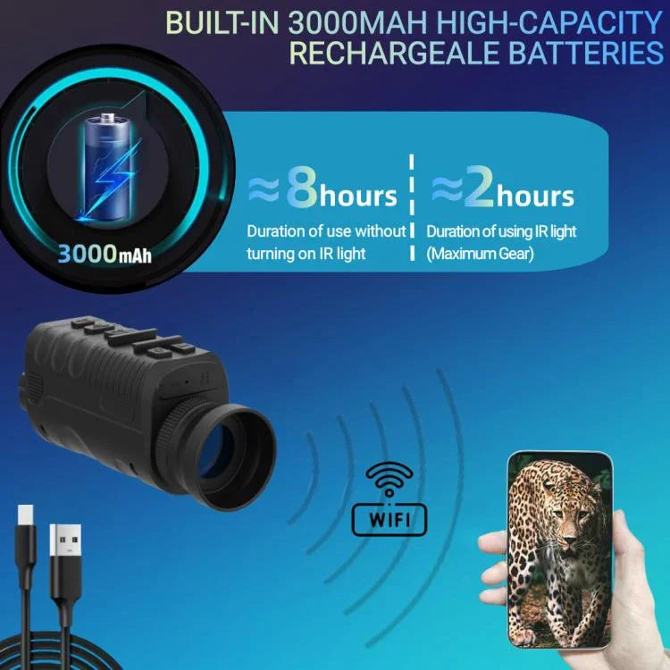 NVG07S 야외 4K 1.39인치 OLED 원형 스크린 단안경 헤드마운트 적외선 야간 투시 장치
