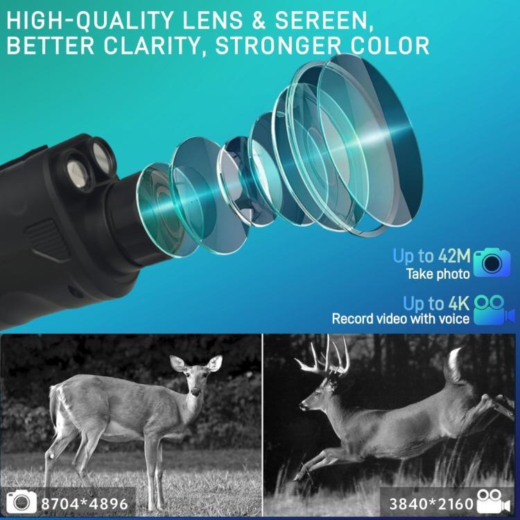 NVG07S 야외 4K 1.39인치 OLED 원형 스크린 단안경 헤드마운트 적외선 야간 투시 장치