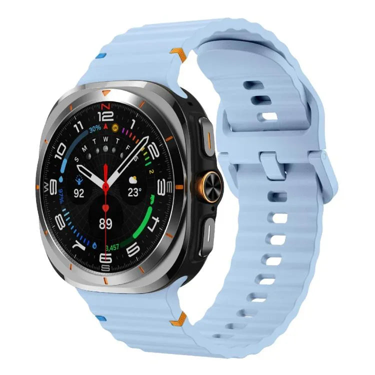 Kalebol Wave-stitched Silicone Strap, For Samsung Galaxy Watch Ultra 47mm / Ultra 2025