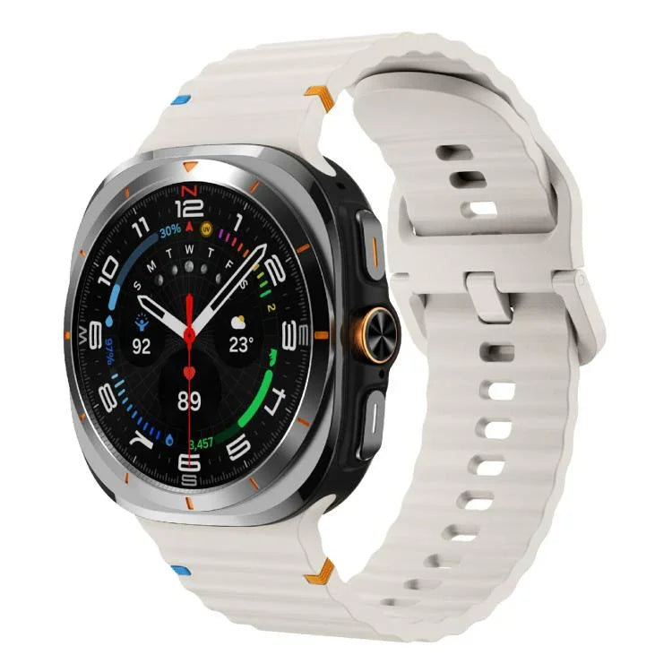 Kalebol Wave-stitched Silicone Strap, For Samsung Galaxy Watch Ultra 47mm / Ultra 2025