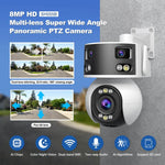 SriHome SH055B 8MP HD 멀티 렌즈 슈퍼 광각 파노라마 PTZ 돔 카메라, SH055B