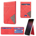 Prismatic Leather Vertical Magnetic Wallet Card Bag Case
