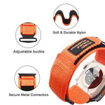 Kalebol 심플 투섹션 나일론 스트랩, 애플 워치 46mm / 49mm / 45mm / 44mm용, 애플 워치 42mm / 41mm / 40mm / 38mm용