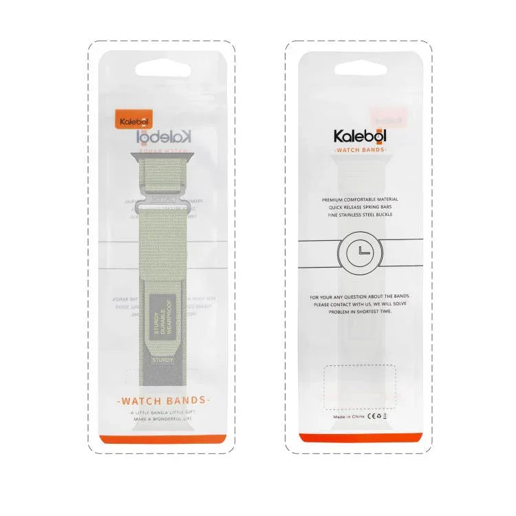 Kalebol 심플 투섹션 나일론 스트랩, 애플 워치 46mm / 49mm / 45mm / 44mm용, 애플 워치 42mm / 41mm / 40mm / 38mm용