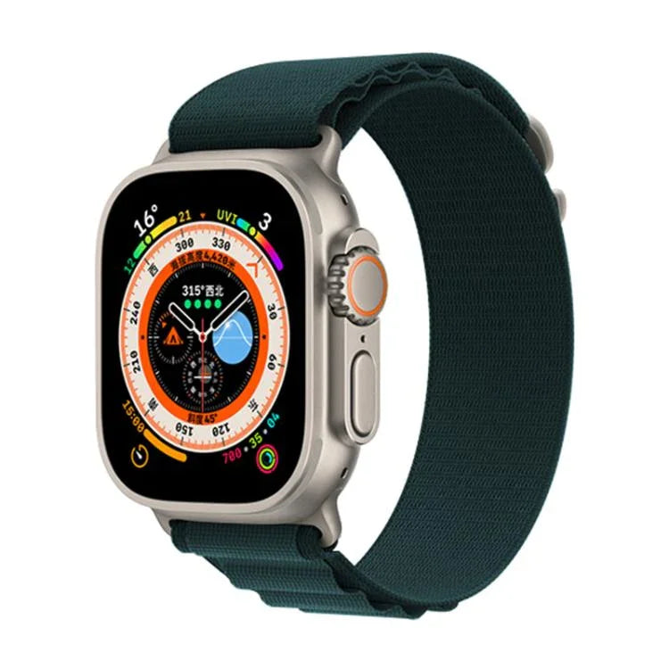 Kalebol 알라인 나일론 루프 시계 밴드, 애플 워치 46mm / 49mm / 45mm / 44mm용, 애플 워치 42mm / 41mm / 40mm / 38mm용