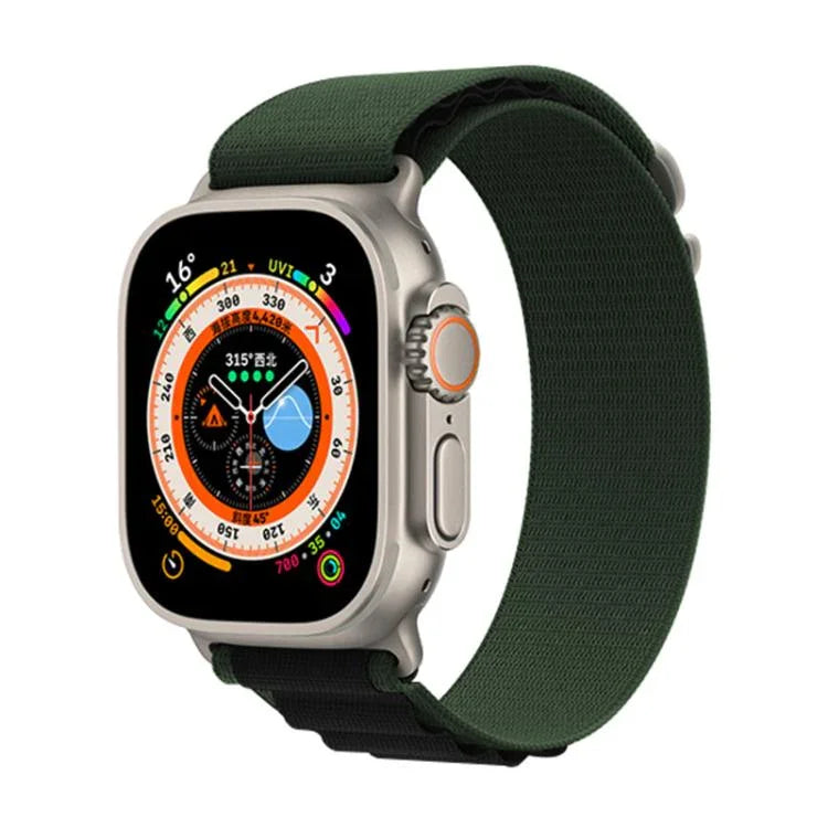Kalebol 알라인 나일론 루프 시계 밴드, 애플 워치 46mm / 49mm / 45mm / 44mm용, 애플 워치 42mm / 41mm / 40mm / 38mm용