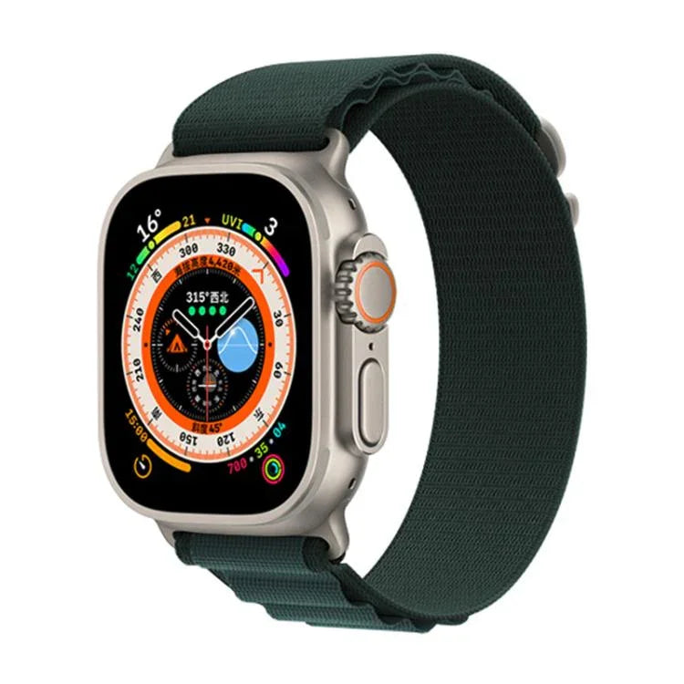 Kalebol 알라인 나일론 루프 시계 밴드, 애플 워치 46mm / 49mm / 45mm / 44mm용, 애플 워치 42mm / 41mm / 40mm / 38mm용