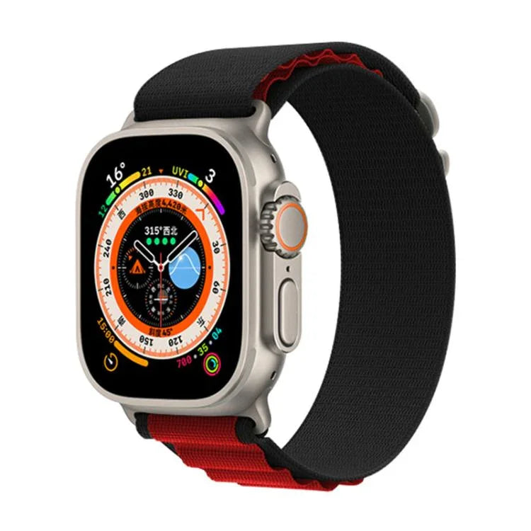 Kalebol 알라인 나일론 루프 시계 밴드, 애플 워치 46mm / 49mm / 45mm / 44mm용, 애플 워치 42mm / 41mm / 40mm / 38mm용
