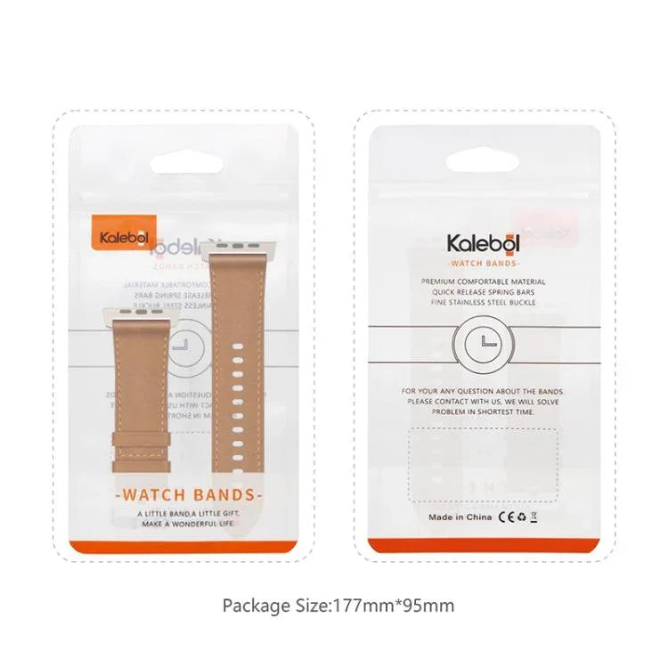 Kalebol 천연 가죽 시계 밴드, 애플 워치 46mm / 49mm / 45mm / 44mm용