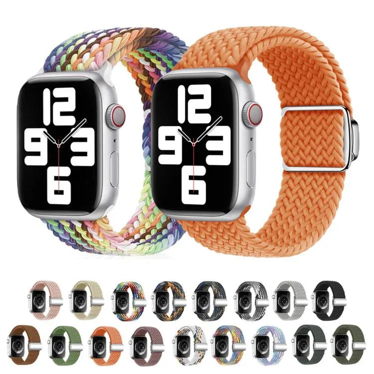Kalebol 나일론 루프 자석 버클 시계 밴드, 애플 워치 46mm / 49mm / 45mm / 44mm용, 애플 워치 42mm / 41mm / 40mm / 38mm용