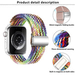 Kalebol 나일론 루프 자석 버클 시계 밴드, 애플 워치 46mm / 49mm / 45mm / 44mm용, 애플 워치 42mm / 41mm / 40mm / 38mm용