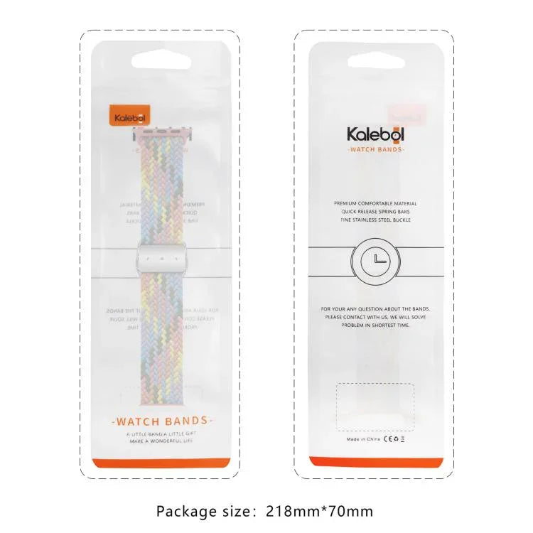 Kalebol 나일론 루프 자석 버클 시계 밴드, 애플 워치 46mm / 49mm / 45mm / 44mm용, 애플 워치 42mm / 41mm / 40mm / 38mm용