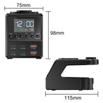 9 in 1 240W Multifunctional Multi-Port Charging Station with Alarm Function, 9 in 1 240W