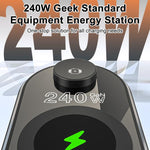 9 in 1 240W Multifunctional Multi-Port Charging Station with Alarm Function, 9 in 1 240W
