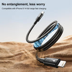 MOMAX DL57D Mag.Link 60W Type-C to 8핀 자석 꼬임 고속 충전 데이터 케이블, 길이:1m
