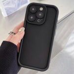 Shockproof Frame Frosted Precise Hole TPU Phone Case, For iPhone 16 Pro, For iPhone 16 Plus, For iPhone 16, For iPhone 15 Pro Max, For iPhone 15 Pro, For iPhone 15 Plus