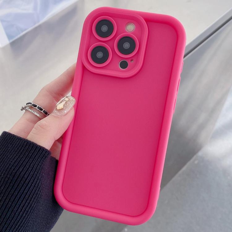 Shockproof Frame Frosted Precise Hole TPU Phone Case, For iPhone 16 Pro, For iPhone 16 Plus, For iPhone 16, For iPhone 15 Pro Max, For iPhone 15 Pro, For iPhone 15 Plus