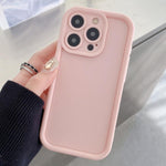 Shockproof Frame Frosted Precise Hole TPU Phone Case, For iPhone 16 Pro, For iPhone 16 Plus, For iPhone 16, For iPhone 15 Pro Max, For iPhone 15 Pro, For iPhone 15 Plus