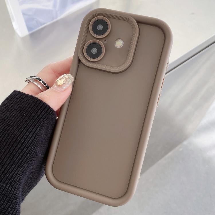 Shockproof Frame Frosted Precise Hole TPU Phone Case, For iPhone 16 Pro, For iPhone 16 Plus, For iPhone 16, For iPhone 15 Pro Max, For iPhone 15 Pro, For iPhone 15 Plus