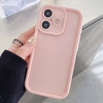 Shockproof Frame Frosted Precise Hole TPU Phone Case, For iPhone 16 Pro, For iPhone 16 Plus, For iPhone 16, For iPhone 15 Pro Max, For iPhone 15 Pro, For iPhone 15 Plus