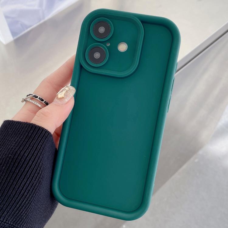 Shockproof Frame Frosted Precise Hole TPU Phone Case, For iPhone 16 Pro, For iPhone 16 Plus, For iPhone 16, For iPhone 15 Pro Max, For iPhone 15 Pro, For iPhone 15 Plus