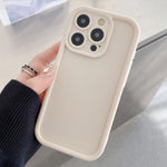 Shockproof Frame Frosted Precise Hole TPU Phone Case, For iPhone 16 Pro, For iPhone 16 Plus, For iPhone 16, For iPhone 15 Pro Max, For iPhone 15 Pro, For iPhone 15 Plus