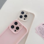 Shockproof Frame Frosted Precise Hole TPU Phone Case, For iPhone 16 Pro, For iPhone 16 Plus, For iPhone 16, For iPhone 15 Pro Max, For iPhone 15 Pro, For iPhone 15 Plus