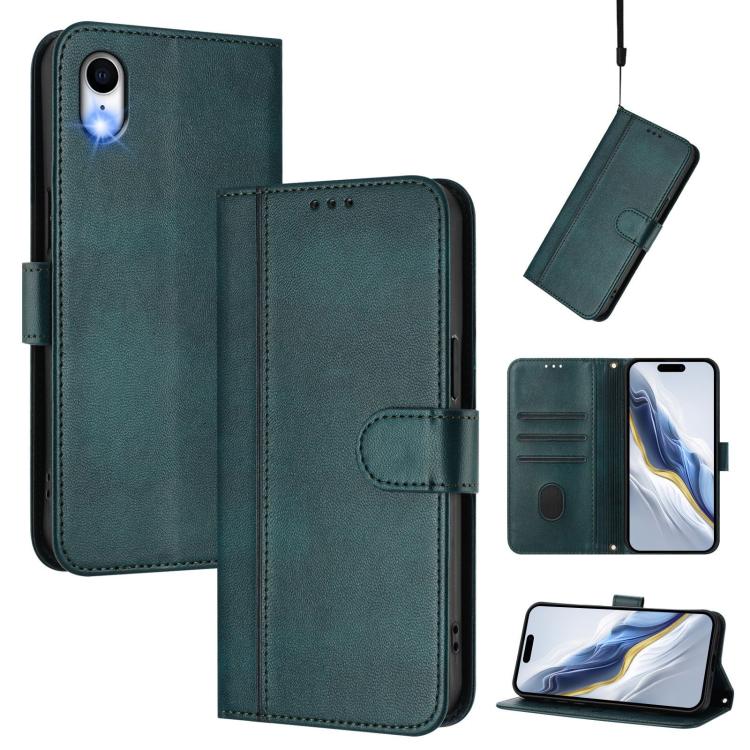 라인 스플라이싱 버클 레트로 가죽 휴대폰 케이스, iPhone 11 Pro Max용, iPhone 11용, iPhone 11 Pro용, iPhone X / XS용, iPhone XR용, iPhone XS Max용