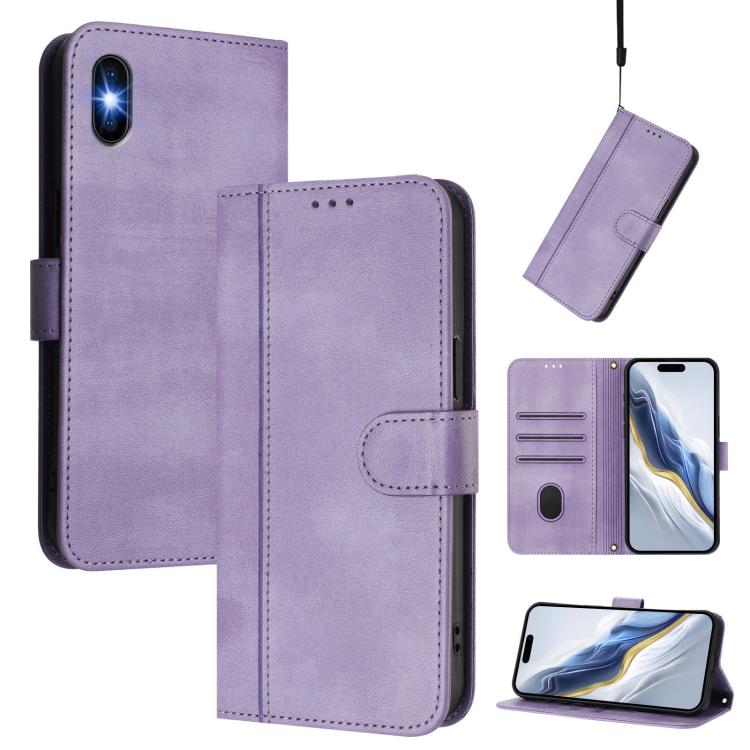 라인 스플라이싱 버클 레트로 가죽 휴대폰 케이스, iPhone 11 Pro Max용, iPhone 11용, iPhone 11 Pro용, iPhone X / XS용, iPhone XR용, iPhone XS Max용