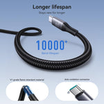 JOYROOM S-A28 플래시 시리즈 60W 480Mbps 고속 충전 데이터 케이블, 길이: 2m, Type-C to Type-C 케이블, Type-C to 8핀 케이블, USB to Type-C 케이블, USB to 8핀 케이블