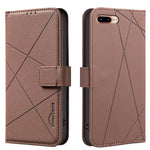 Geometric Pattern RFID Leather Phone Case, For iPhone XR, For iPhone XS Max, For iPhone 6 Plus / 7 Plus / 8 Plus