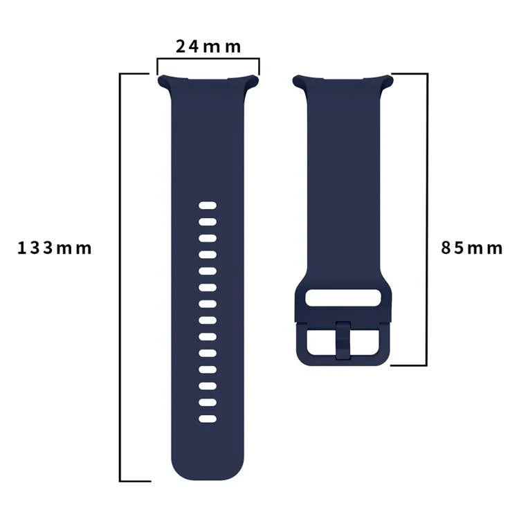 단색 컬러풀 버클 실리콘 시계 밴드, 삼성 갤럭시 워치 울트라 47mm / 울트라 2025용