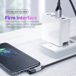 2.4A USB to 8핀 180도 회전형 엘보 충전 케이블, 1.2m 8핀, 2m 8핀