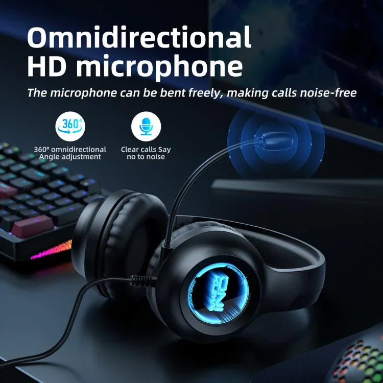 ONIKUMA X36 Abyss Lamp Effect 40mm Custom Drive Unit Game Headphones