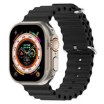 xDfind 오션 실리콘 시계줄, Apple Watch 46mm / 49mm / 45mm / 44mm용, Apple Watch 42mm / 41mm / 40mm / 38mm용
