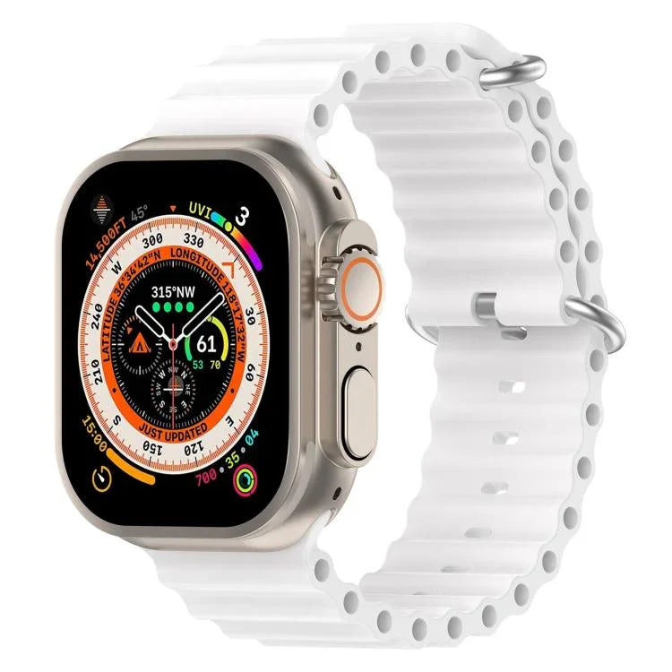 xDfind 오션 실리콘 시계줄, Apple Watch 46mm / 49mm / 45mm / 44mm용, Apple Watch 42mm / 41mm / 40mm / 38mm용