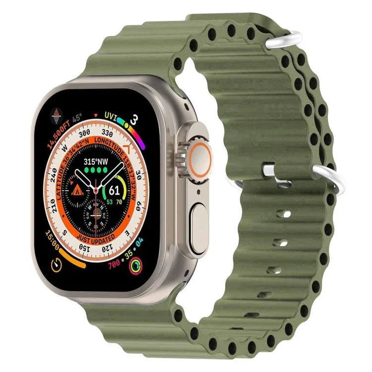 xDfind 오션 실리콘 시계줄, Apple Watch 46mm / 49mm / 45mm / 44mm용, Apple Watch 42mm / 41mm / 40mm / 38mm용