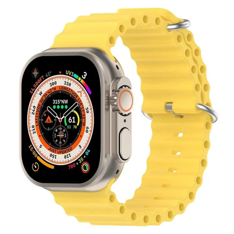 xDfind 오션 실리콘 시계줄, Apple Watch 46mm / 49mm / 45mm / 44mm용, Apple Watch 42mm / 41mm / 40mm / 38mm용