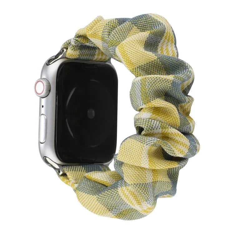 JK 유니폼 스타일 천 + 스테인리스 스틸 시계줄, Apple Watch 시리즈 7 45mm / 6 & SE & 5 & 4 44mm / 3 & 2 & 1 42mm용, Apple Watch 시리즈 7 41mm / 6 & SE & 5 & 4 40mm / 3 & 2 & 1 38mm용