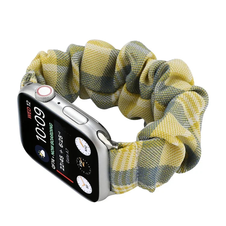 JK 유니폼 스타일 천 + 스테인리스 스틸 시계줄, Apple Watch 시리즈 7 45mm / 6 & SE & 5 & 4 44mm / 3 & 2 & 1 42mm용, Apple Watch 시리즈 7 41mm / 6 & SE & 5 & 4 40mm / 3 & 2 & 1 38mm용