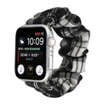 JK 유니폼 스타일 천 + 스테인리스 스틸 시계줄, Apple Watch 시리즈 7 45mm / 6 & SE & 5 & 4 44mm / 3 & 2 & 1 42mm용, Apple Watch 시리즈 7 41mm / 6 & SE & 5 & 4 40mm / 3 & 2 & 1 38mm용