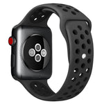 xDfind 투컬러 실리콘 스포츠 시계줄, Apple Watch 46mm / 49mm / 45mm / 44mm용, Apple Watch 42mm / 41mm / 40mm / 38mm용