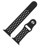xDfind 투컬러 실리콘 스포츠 시계줄, Apple Watch 46mm / 49mm / 45mm / 44mm용, Apple Watch 42mm / 41mm / 40mm / 38mm용