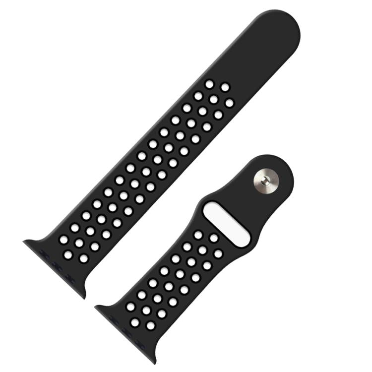 xDfind 투컬러 실리콘 스포츠 시계줄, Apple Watch 46mm / 49mm / 45mm / 44mm용, Apple Watch 42mm / 41mm / 40mm / 38mm용